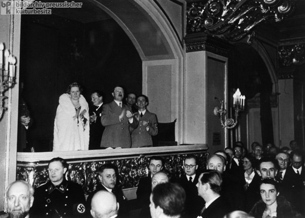Hitler Applauding at a Performance Conducted by Wilhelm Furtwängler at the Berlin Philharmonic (1939)